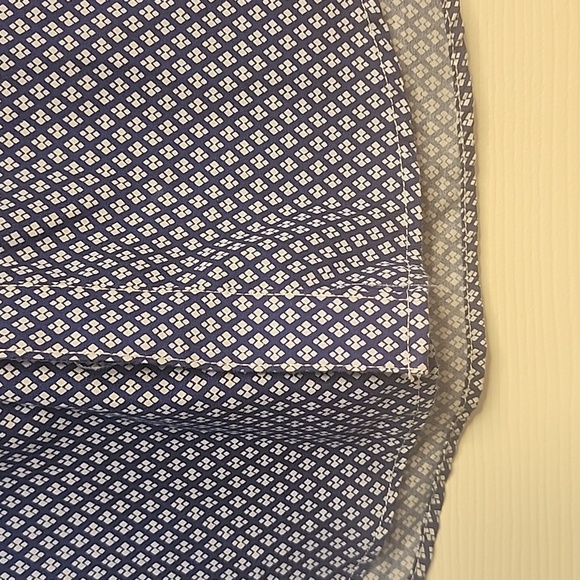 ZYLOS  Blue and White Geometric Patterned Casual Shirt. - Picture 4 of 8